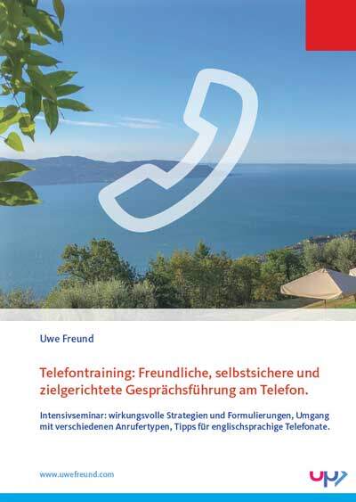 Cover: Uwe Freund - Telefontraining